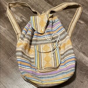 Colorful Striped Women's Backpack